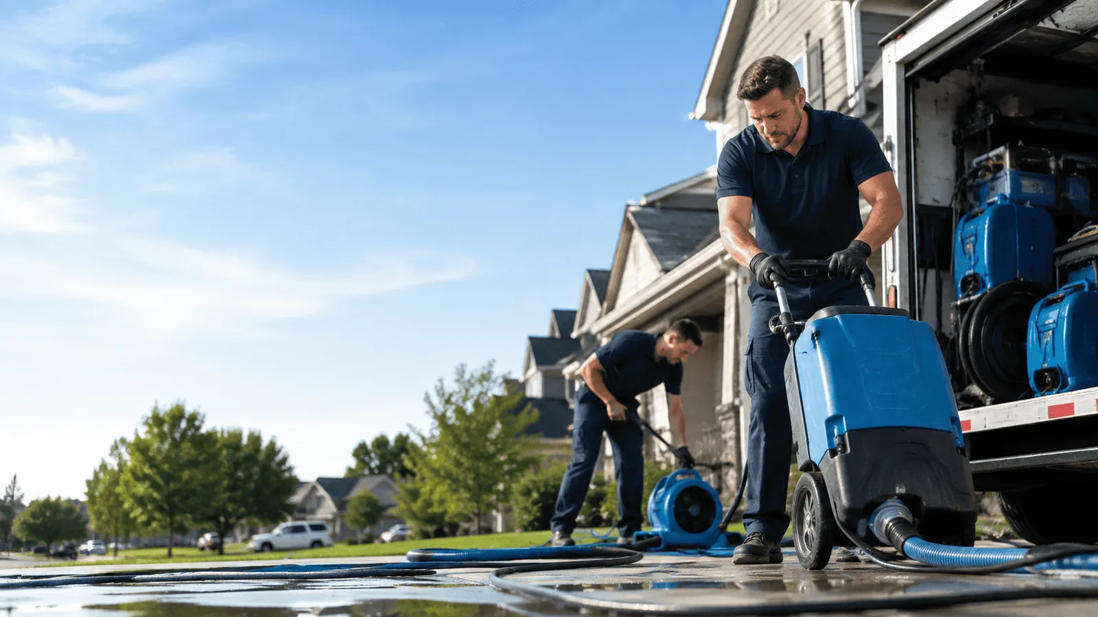 Dehumidification being performed in Karns City, PA
